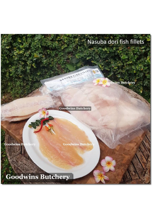 DORI SUTCHI FISH FILLETS IQF-NBL 300-400 Nasuba Medan length +/- 10" 25cm ORIGINAL BAG 5kg 15-17 fillets (price/kg)